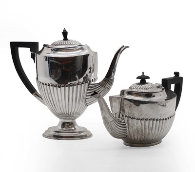 Lot 3 - A silver teapot