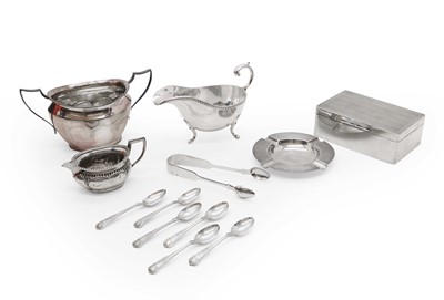 Lot 30 - A collection of silver and silver-plated items