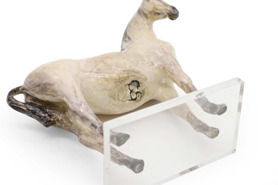 Lot 75 - A glazed stoneware figure of a horse