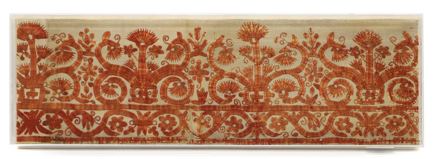 Lot 108 - A needlework panel