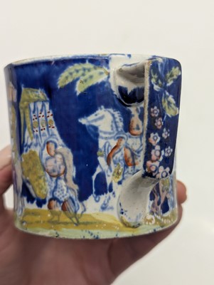 Lot 43 - A group of Victorian pearlware pottery mugs