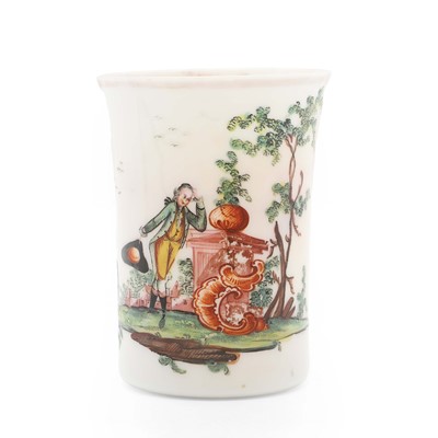 Lot 59 - An opaque glass beaker