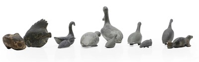 Lot 83 - A collection of inuit stone carvings