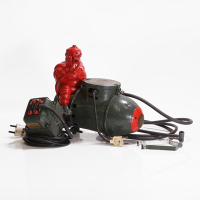 Lot 410 - A Michelin Man air compressor