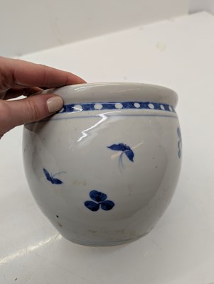 Lot 86 - A group of three Chinese blue and white porcelain fish bowls