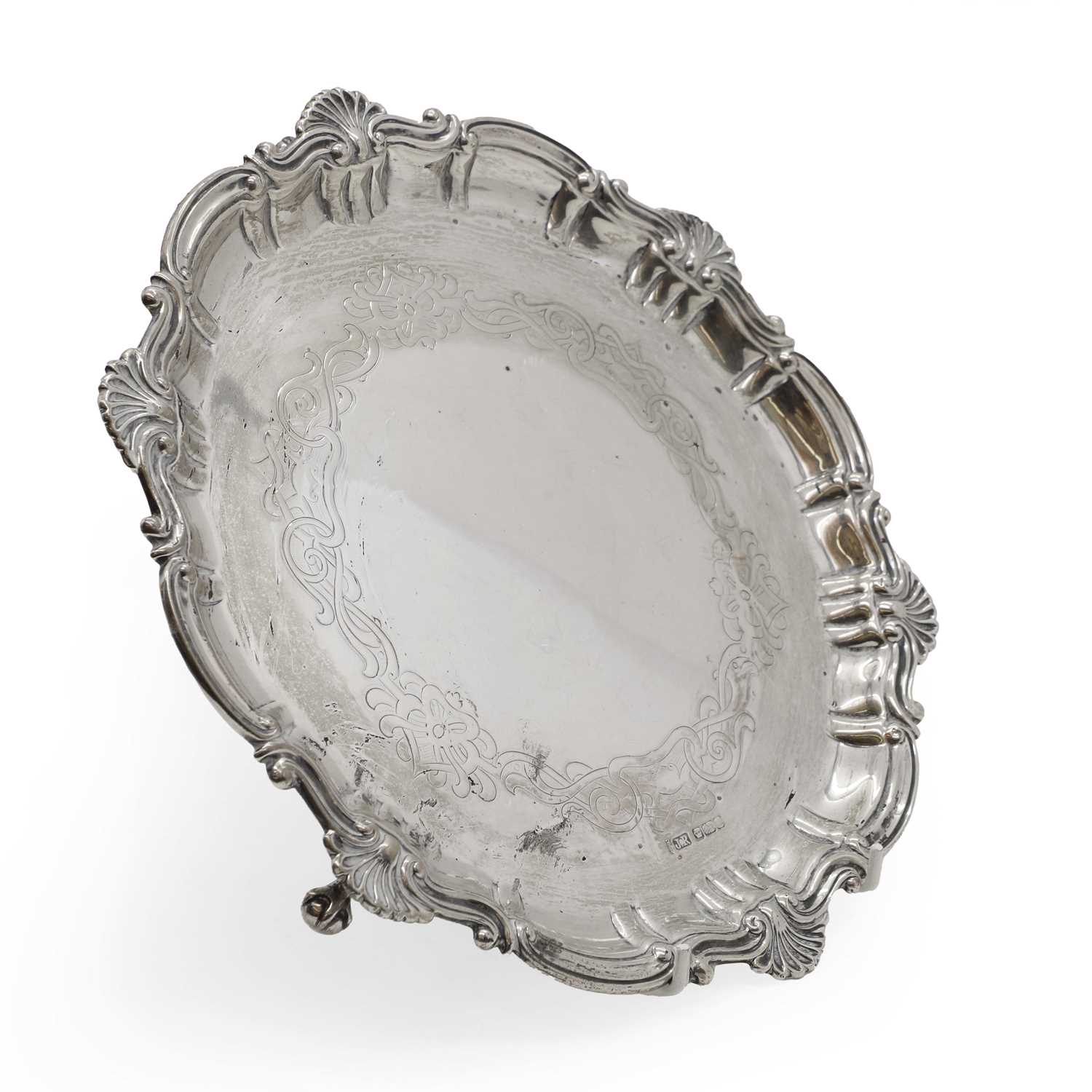 Lot 21 - A silver salver