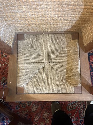 Lot 154 - An oak and woven seagrass Orkney chair