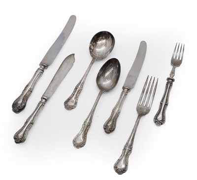 Lot 32 - A part Mappin & Webb silver plated flatware service