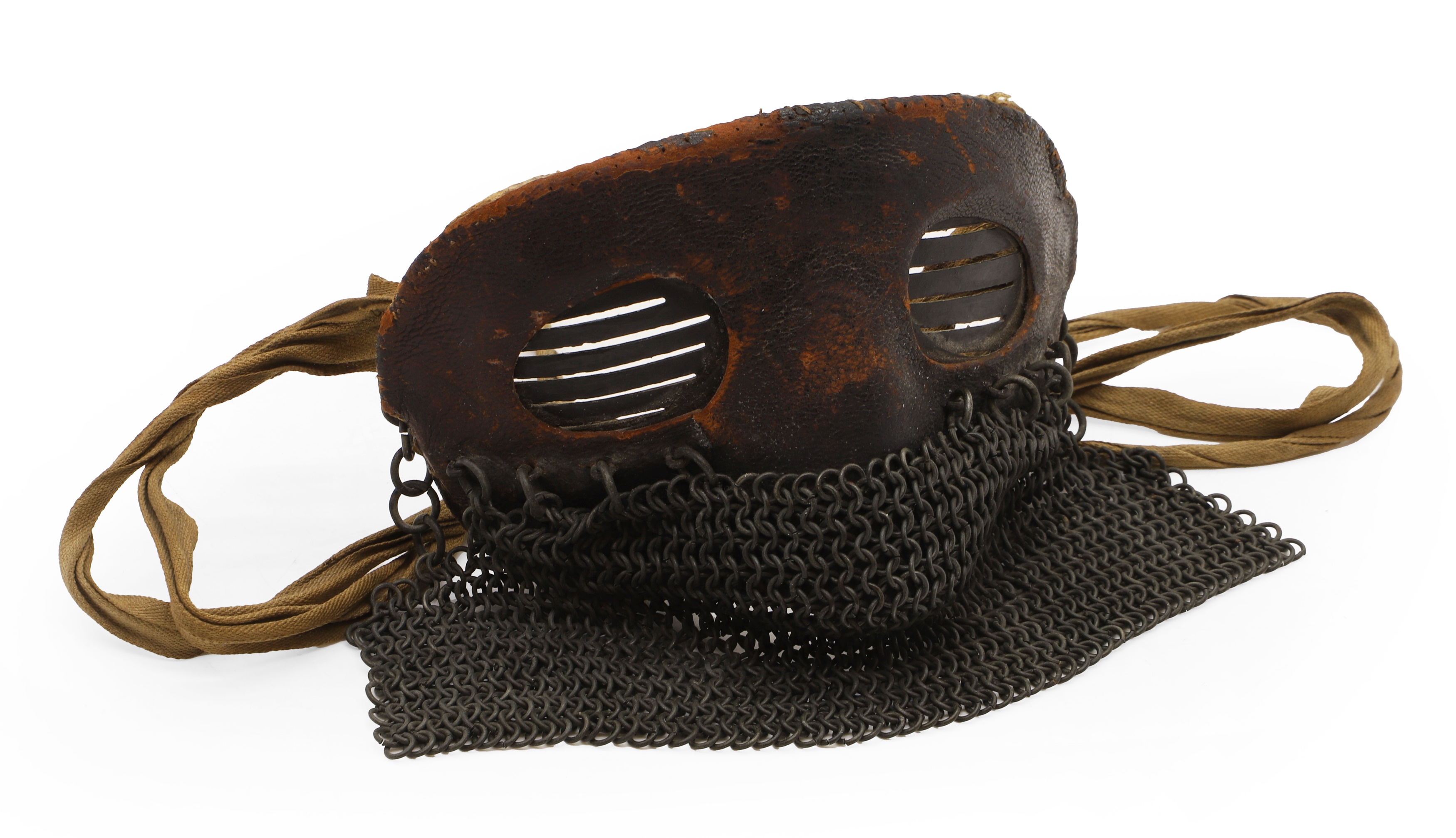 Lot 120 - A World War One tank crew anti-splinter face