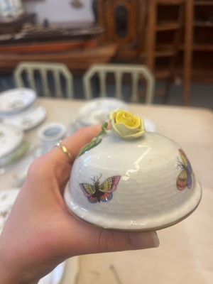 Lot 450 - A Herend 'Rothschild Bird' pattern part dinner service