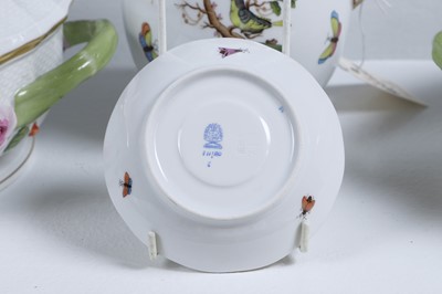 Lot 450 - A Herend 'Rothschild Bird' pattern part dinner service