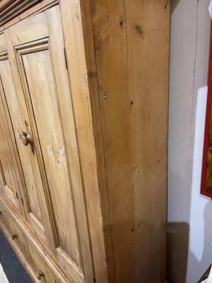 Lot 658 - A pine housekeeper's cupboard