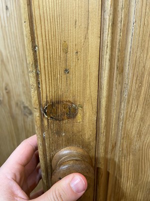 Lot 658 - A pine housekeeper's cupboard