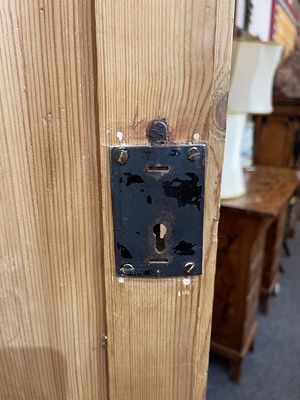 Lot 658 - A pine housekeeper's cupboard