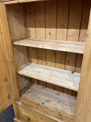 Lot 658 - A pine housekeeper's cupboard