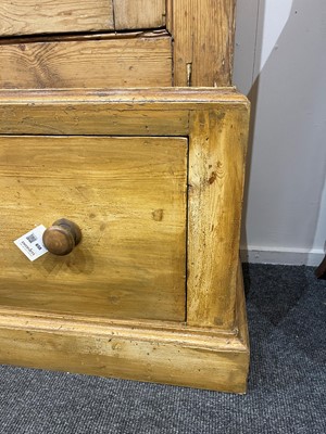 Lot 658 - A pine housekeeper's cupboard