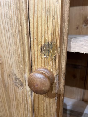 Lot 658 - A pine housekeeper's cupboard
