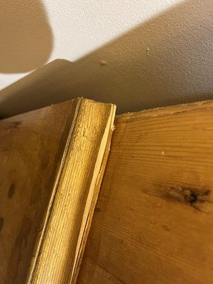 Lot 658 - A pine housekeeper's cupboard