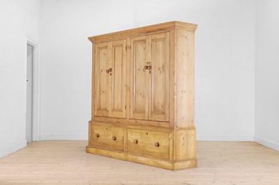Lot 658 - A pine housekeeper's cupboard