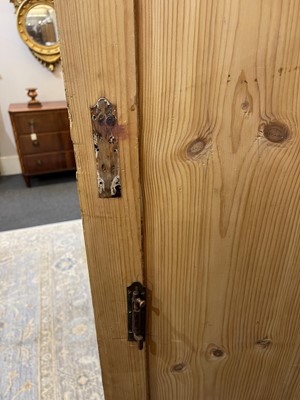 Lot 658 - A pine housekeeper's cupboard