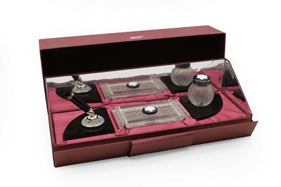 Lot 289 - A Mont Blanc Limited Edition 4810 and Creation Lalique desk set