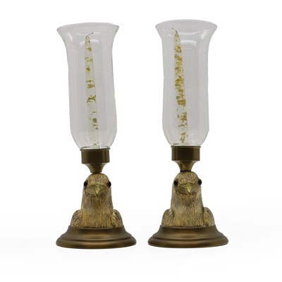 Lot 397 - A pair of storm lanterns.