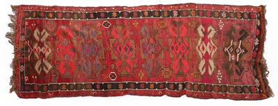 Lot 351 - A kilim wool runner