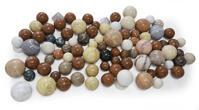 Lot 279 - A collection of seventy-six marble spheres