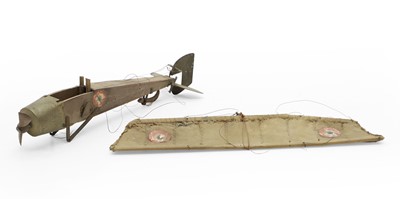 Lot 47 - A First World War trench art aeroplane