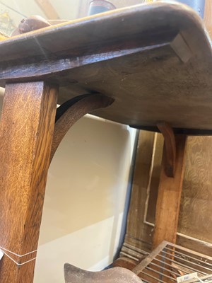 Lot 67 - A Victorian golden oak side table