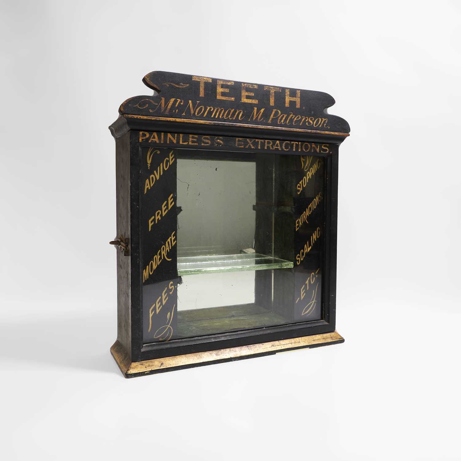 Lot 361 - A superb Victorian dentist's advertising cabinet