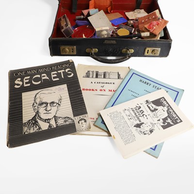 Lot 113 - A travelling magician's suitcase