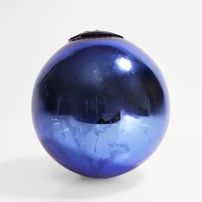 Lot 28 - A cobalt-blue witch's ball