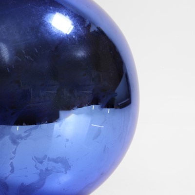 Lot 28 - A cobalt-blue witch's ball
