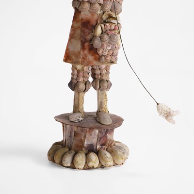 Lot 20 - A shellwork figure