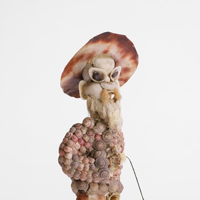 Lot 20 - A shellwork figure