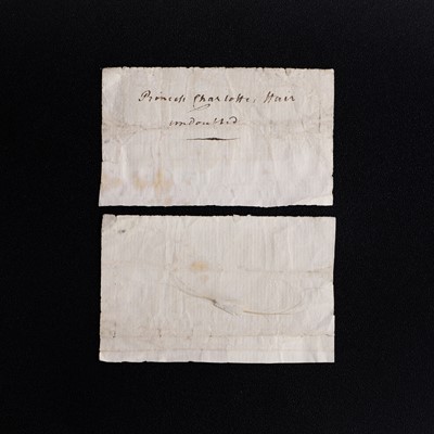 Lot 225 - A locket of hair from Princess Charlotte of Wales (1796-1817)