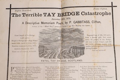 Lot 65 - 'The Terrible Tay Bridge Catastrophe' broadsheet