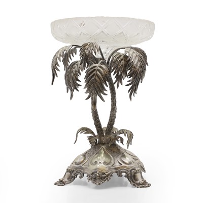 Lot 38 - A silver plated centre piece