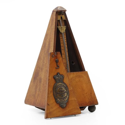 Lot 256 - A mahogany metronome