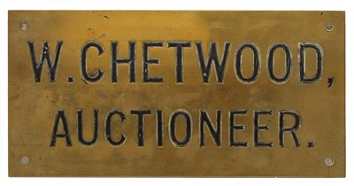 Lot 247 - 'W.Chetwood Auctioneer'