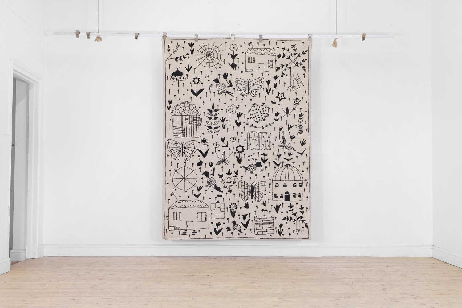 Lot 678 - A flat-weave wool rug