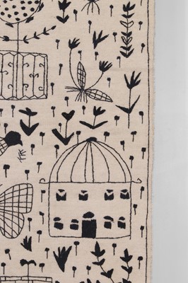 Lot 678 - A flat-weave wool rug