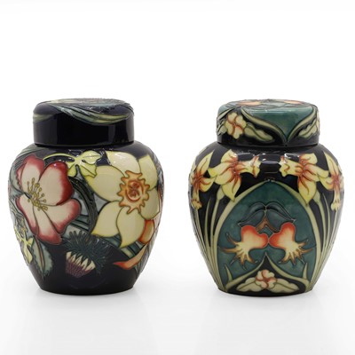 Lot 173 - Two Moorcroft pottery ginger jars and covers