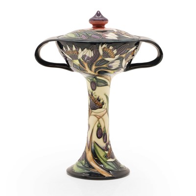 Lot 105 - A Moorcroft 'Symphony' pattern chalice and cover