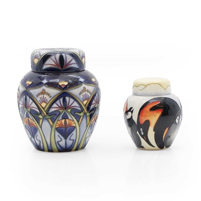 Lot 103 - Two Moorcroft pottery ginger jars and covers