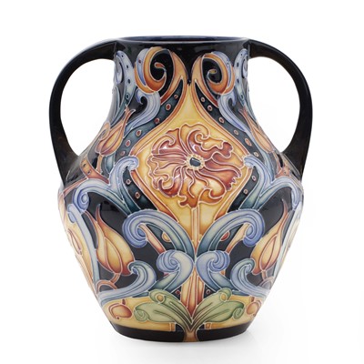 Lot 92 - A Moorcroft 'Florian Spirit' twin handles vase