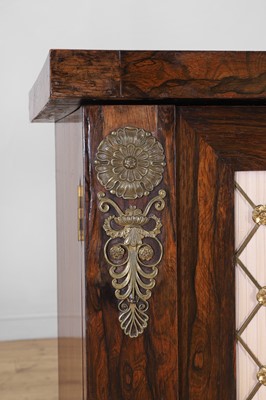 Lot 560 - A Regency rosewood side cabinet