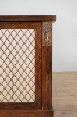 Lot 560 - A Regency rosewood side cabinet