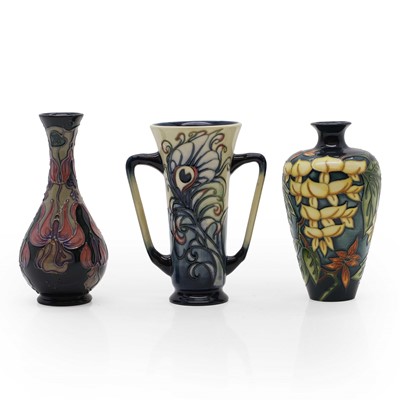 Lot 97 - Three Moorcroft pottery vases